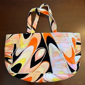 Emilio Pucci terry beach bag